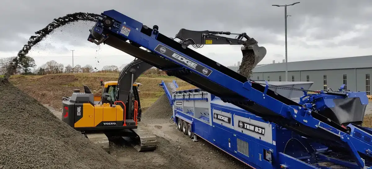 edge separator and stacker combo