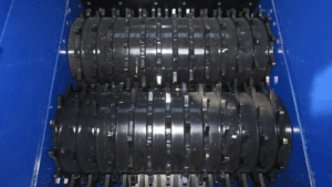 Jaw crusher or impact crusher close up.