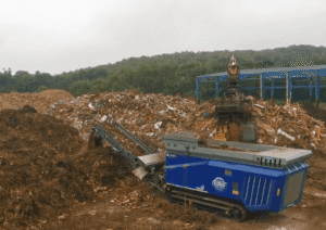 heavy equipment wood chipper