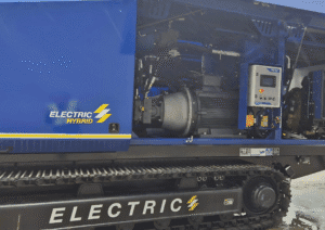 electric hybrid waste shredder