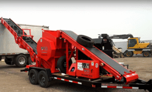 portable tire shredder